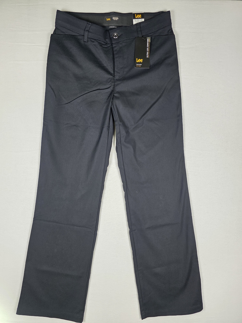 Lee Women's Ultra Lux Comfort Reg Fit Mid Rise Pants With Flex Motion Waistband